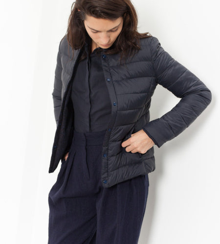 Camelia Reversible Jacket in Navy/Blue