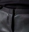 Leather Panel Trouser in Black