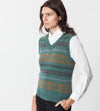 Fair Isle Vest in Army