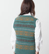 Fair Isle Vest in Army