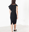 Asymmetric Dress in Black
