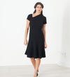 Lined Silhouette Dress in Black