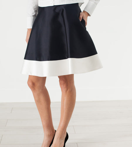 Circle Skirt in Navy