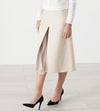 Tulle Pleat Skirt in Cream