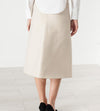 Tulle Pleat Skirt in Cream