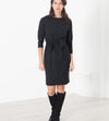 Tie Waist Dress in Black