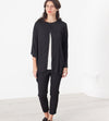 Unbalanced Cardigan in Black