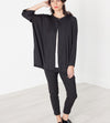 Unbalanced Cardigan in Black
