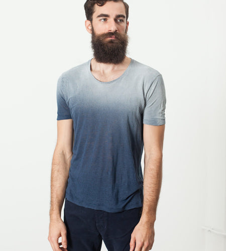 Overprint T-Shirt in Navy