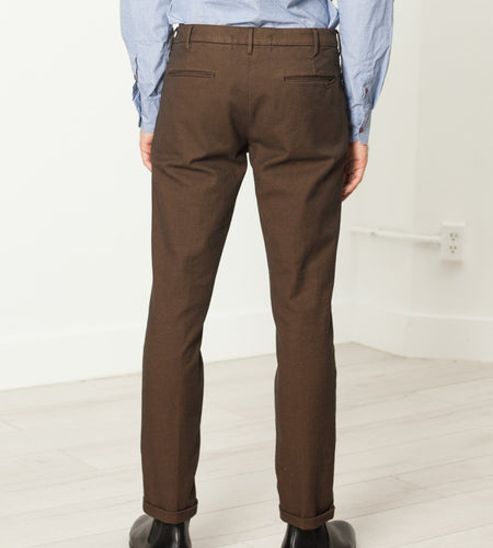 Diamond Weave Trouser in Hazel