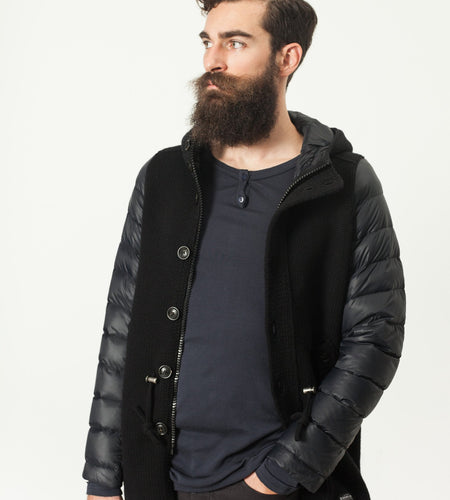 Hooded Parka in Black