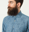 Floral Button-Up in Blue