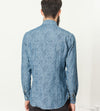 Floral Button-Up in Blue