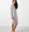 Long Sleeve Silk Dress