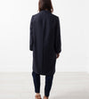 Woven Pleat Back Coat