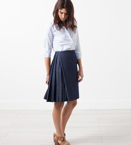 Side Pleat Skirt