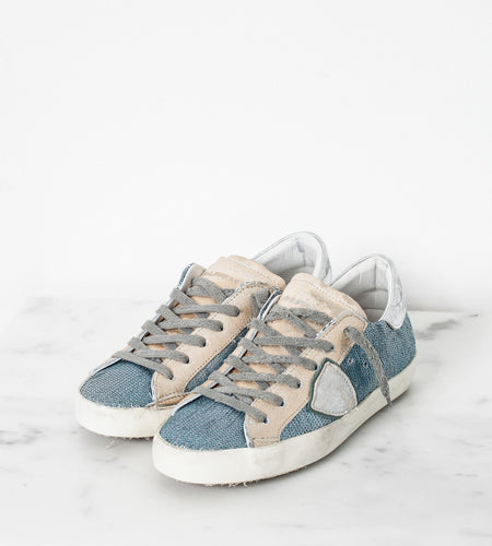 Metallic Sequin Low Top Sneaker