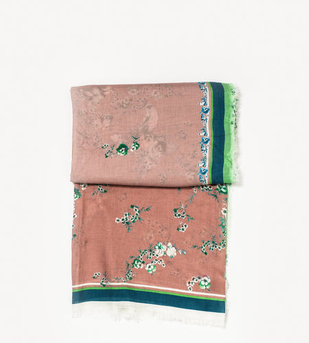 Floral Cashmere Scarf