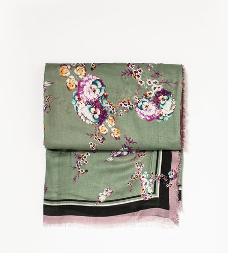 Floral Cashmere Scarf