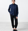 Sheer Silk Collar Button Up