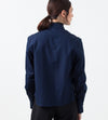 Sheer Silk Collar Button Up