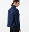 Sheer Silk Collar Button Up