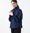 Sheer Silk Collar Button Up