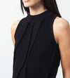 Curved Stripe Knit Tank