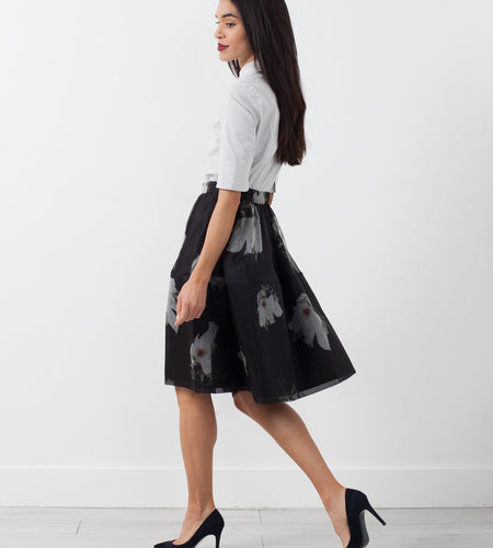Short Silk Skirt