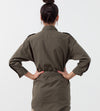 Belted Surplus Dress