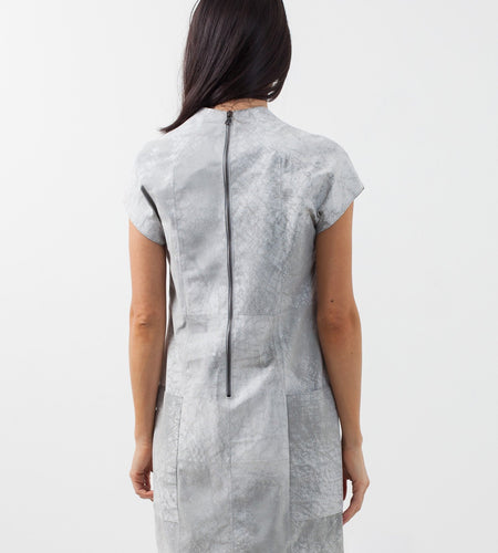 Polygon Leather Dress