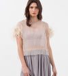 Organza Feather Top