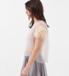 Organza Feather Top