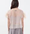 Organza Feather Top