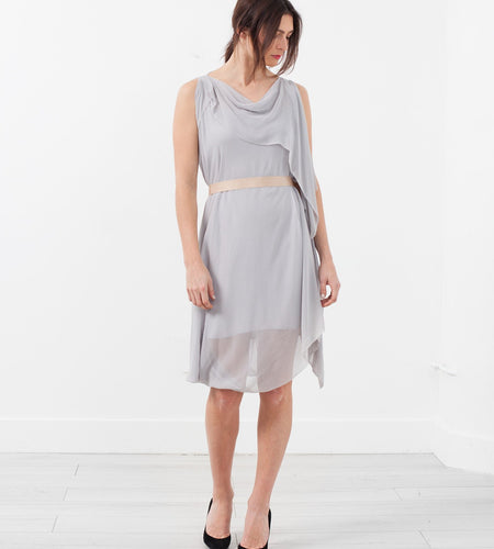 Chiffon Draped Dress