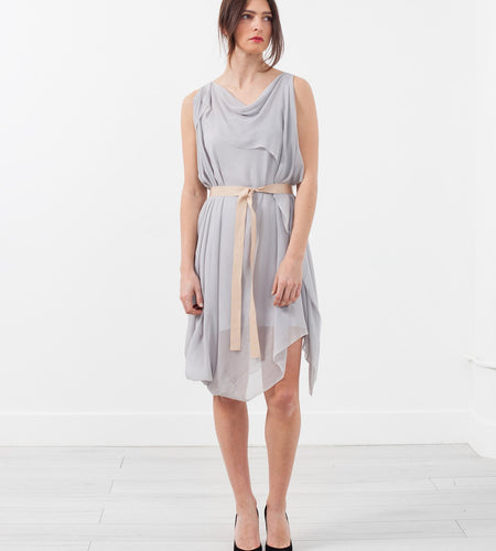 Chiffon Draped Dress
