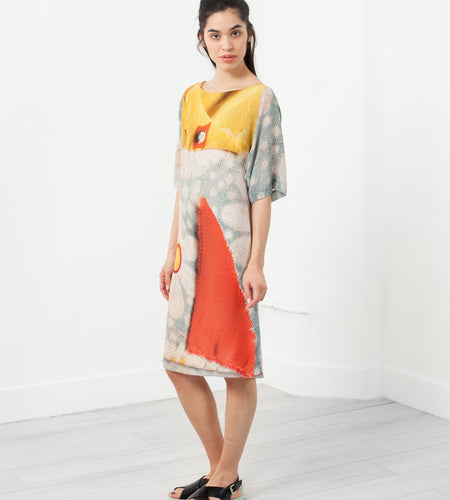 3/4 Sleeve Kimono Dress