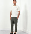 Flat Front Cuffed Trouser