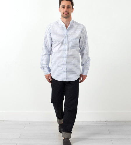 Mandarin Collar Formal Shirt