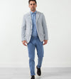 Seersucker Five Button Blazer