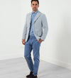 Seersucker Five Button Blazer