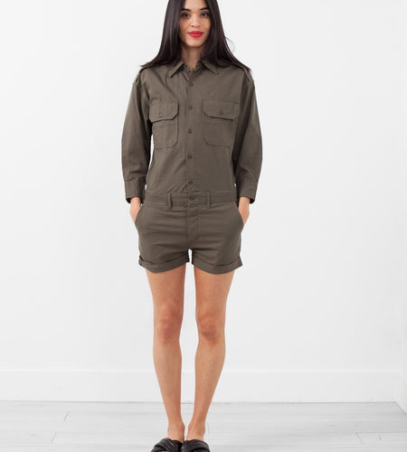 Officers Jumper The Officers Jumper presents a feminine army casual.Double breasted exterior flap pockets and side angled pockets at front