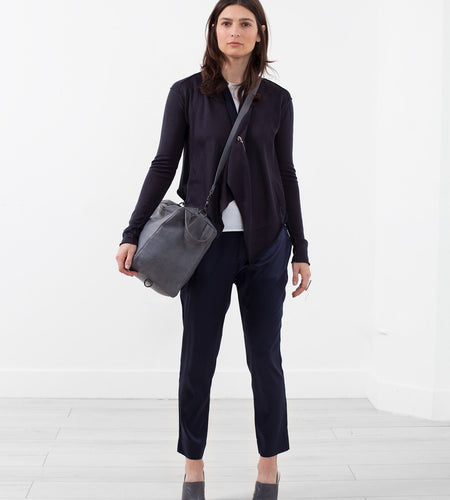 Draped Neck Cardigan