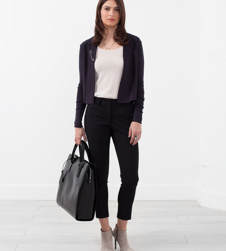 Cropped Shawl Cardigan