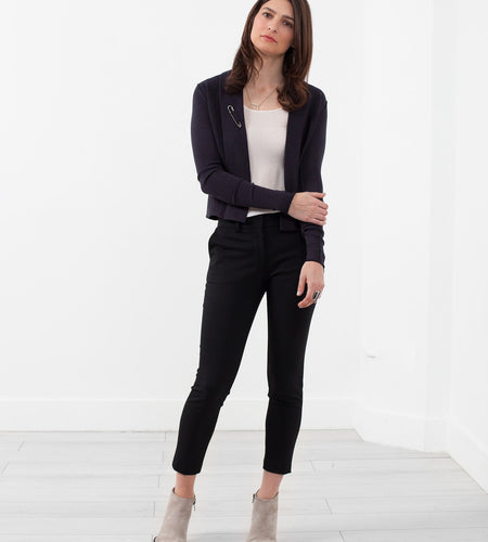 Cropped Shawl Cardigan