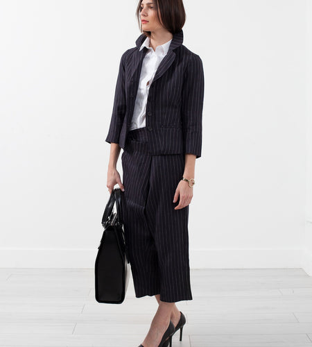 Pinstripe Blazer