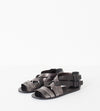 Wrap Sandal in Black/Steel