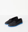 Suede Loafers - Black/Blue