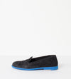 Suede Loafers - Black/Blue