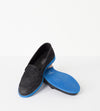 Suede Loafers - Black/Blue